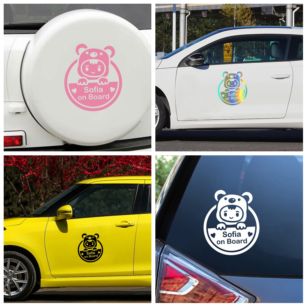 Car Accessories Girl - 1PC Cute Bear Girl Custom Baby