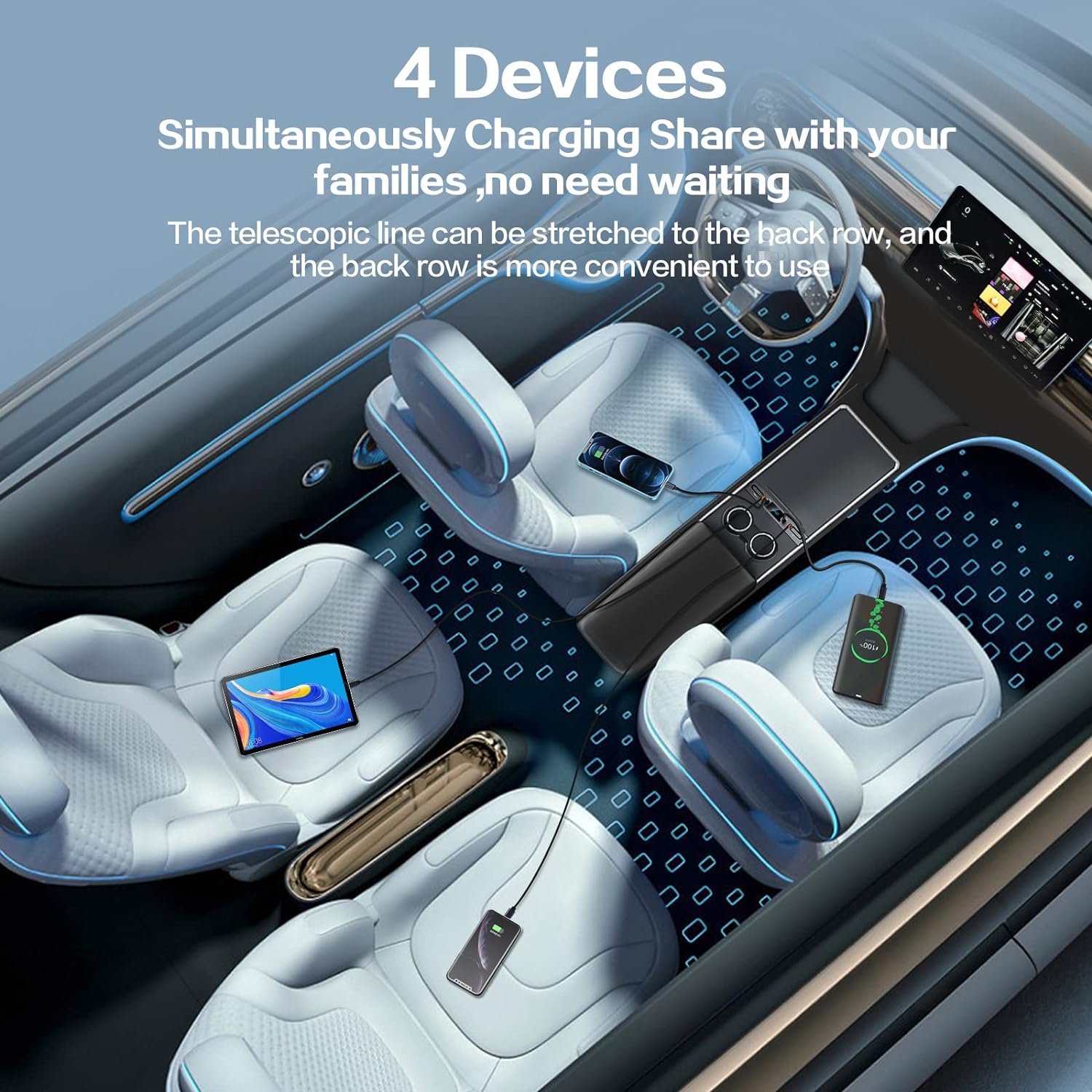 Car Accessories Logo - Car USB Charger Multi Port for