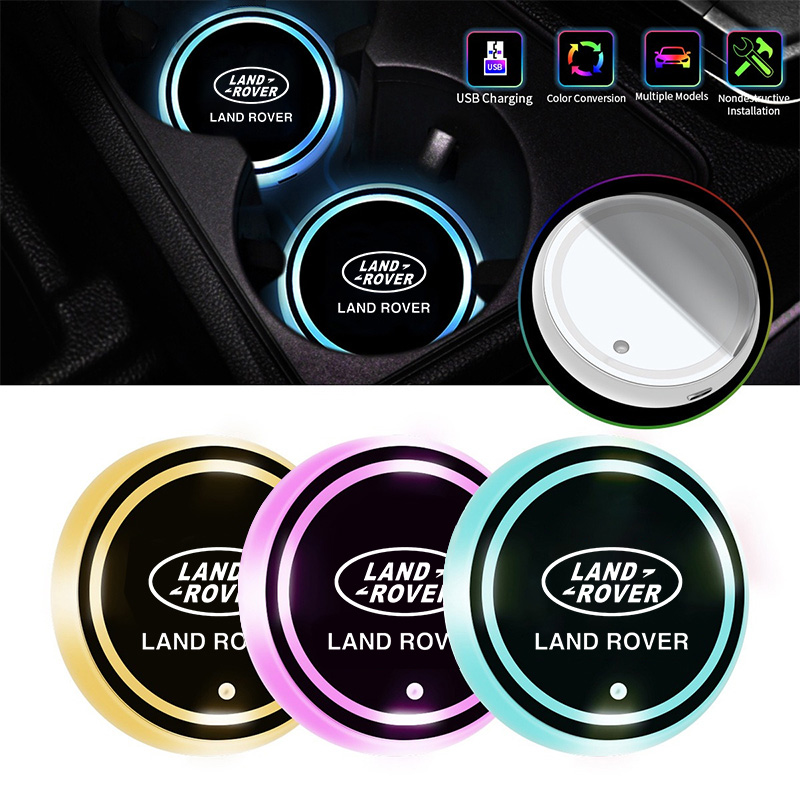 Car Accessories Logo - 2Pcs 7 Colorful LED Car Logo