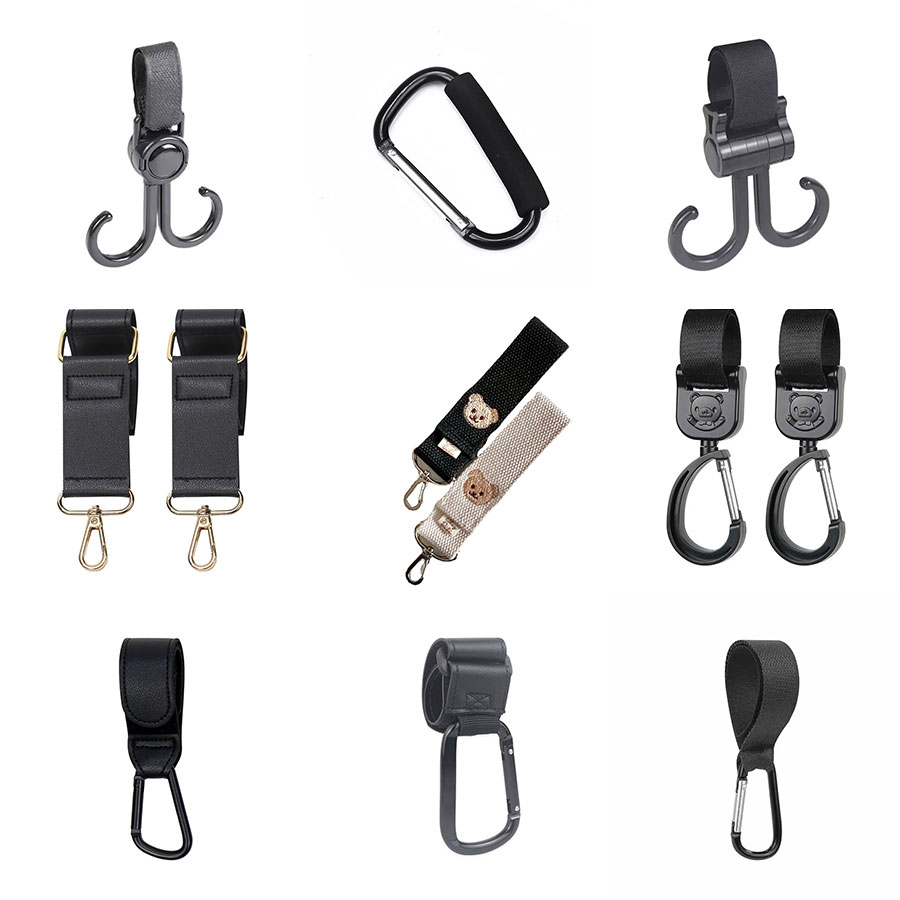 Car Accessories For Road Trip - 1/2Pcs Baby Stroller Hook Baby Stroller