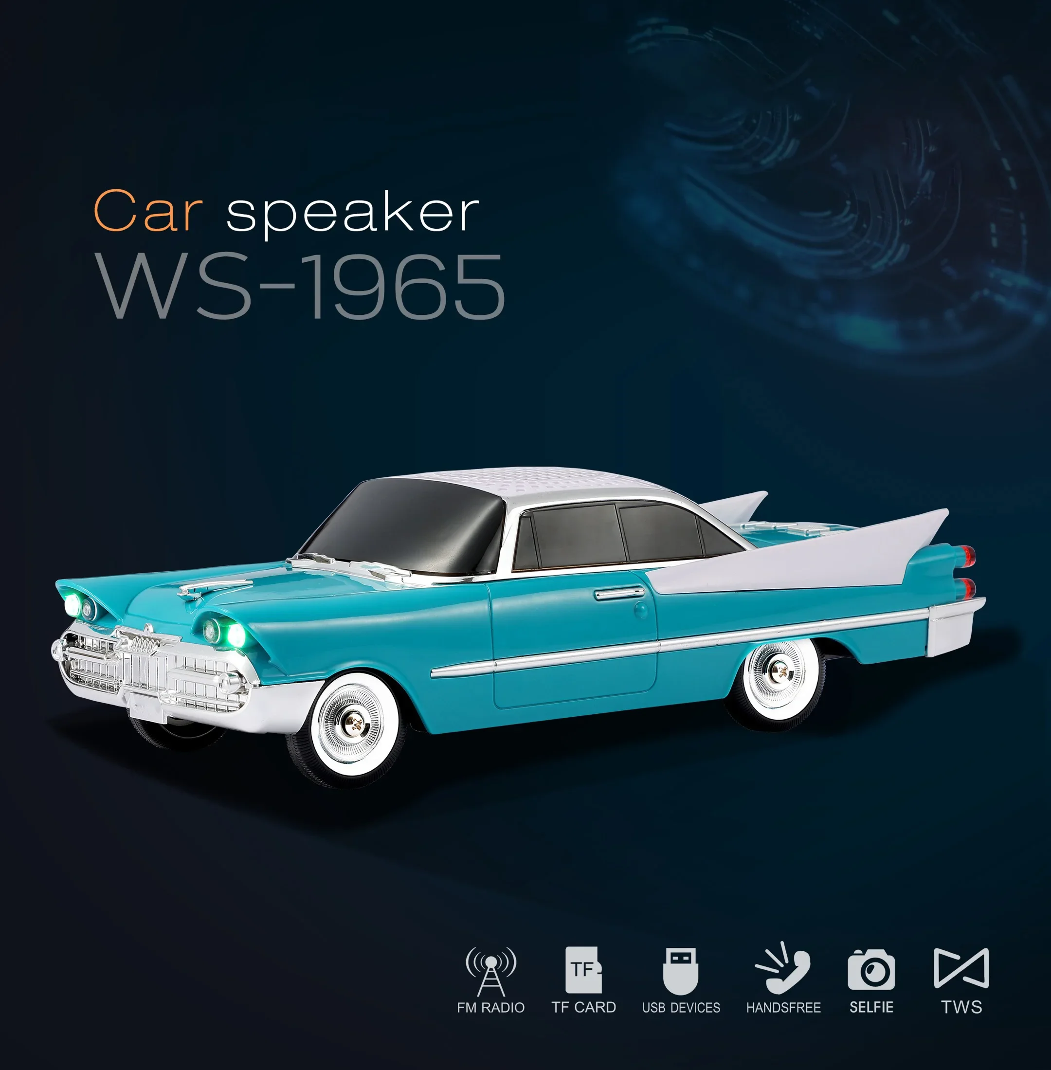 WS-1965 Classic Car Shaped Blu - огляд і ціна Car Accessories Amazon