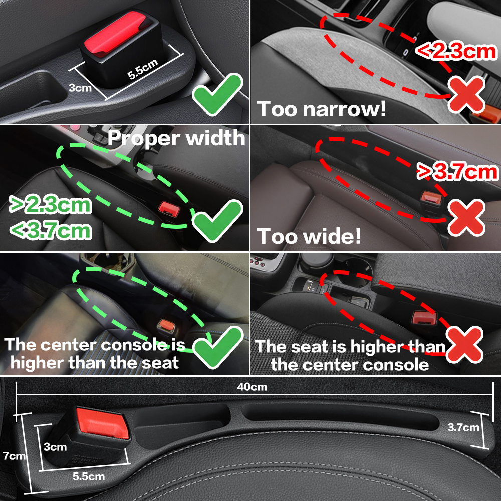 2X Car Seat Gap Filler Between - огляд і ціна Car Accessories Quirky