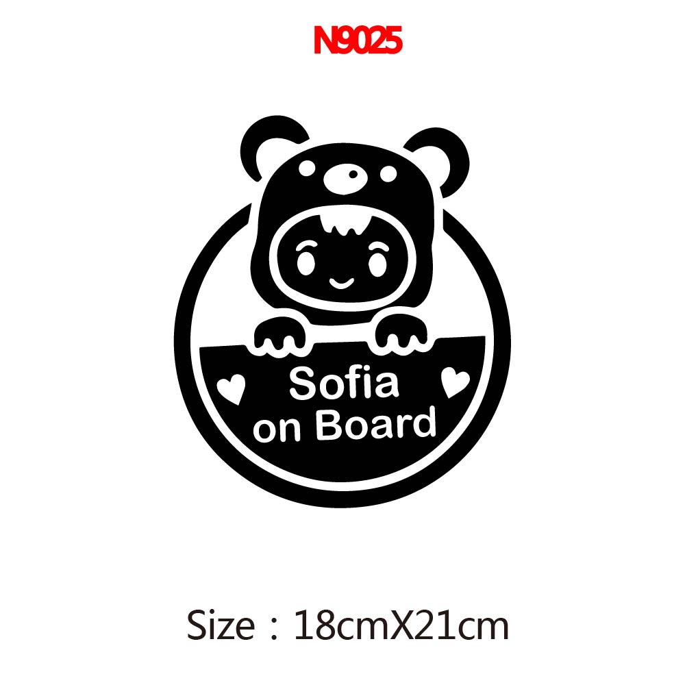 1PC Cute Bear Girl Custom Baby - огляд і ціна Car Accessories Girl