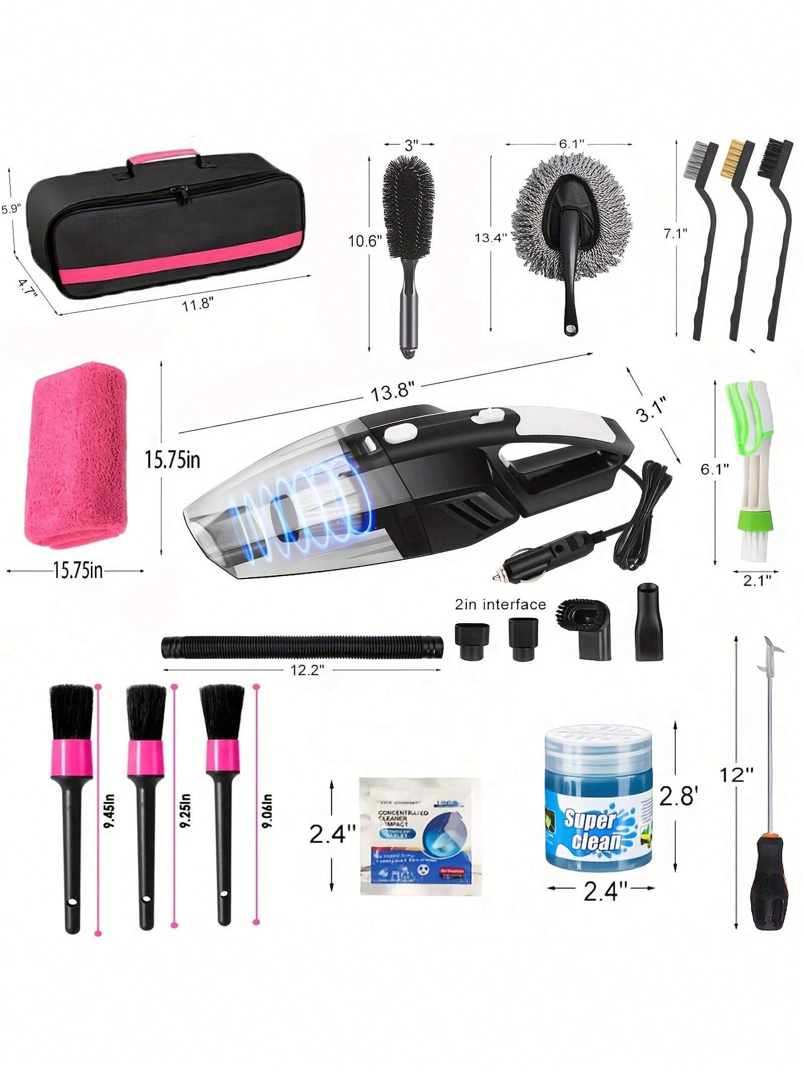 25pcs Car Cleaning Wash Kit In - огляд і ціна Car Detailing Brush