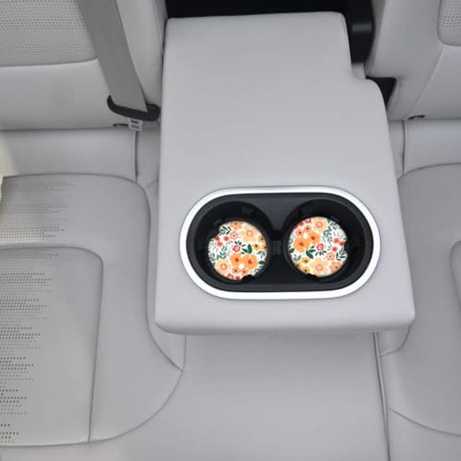 Flowers Absorbent Car Coasters - огляд і ціна Car Accessories Cork