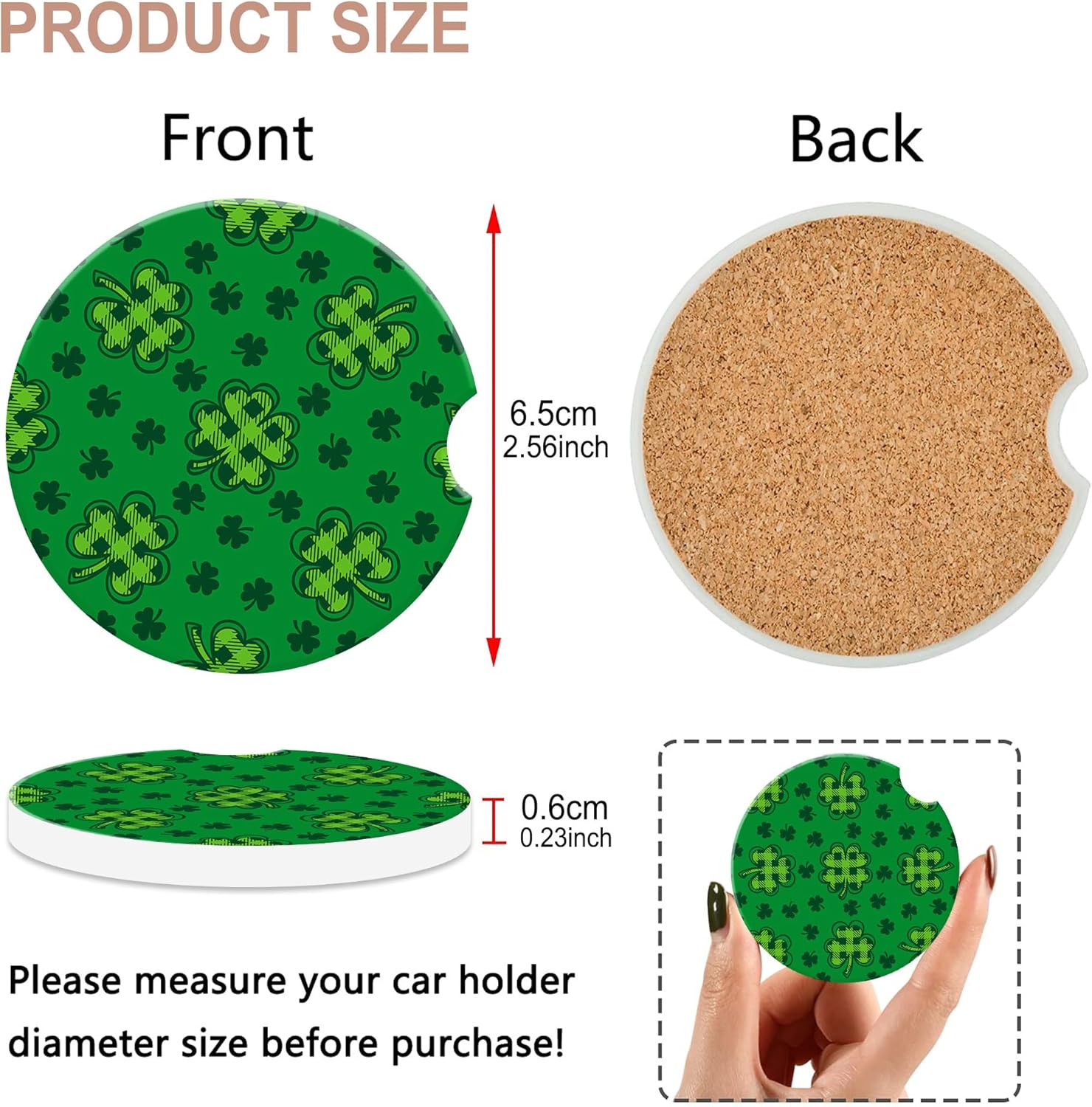 Car Coaster for Cup Holders,Gr - огляд і ціна Car Accessories Cork