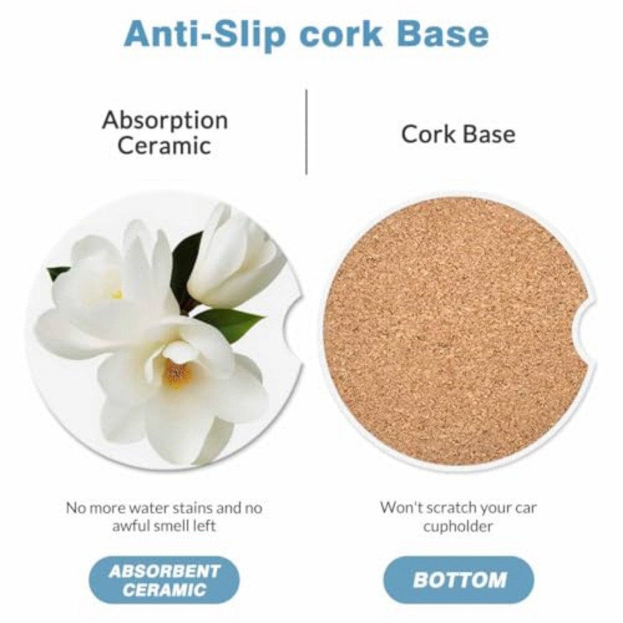 2 Pack Car Cup Holder Coaster  - огляд і ціна Car Accessories Cork