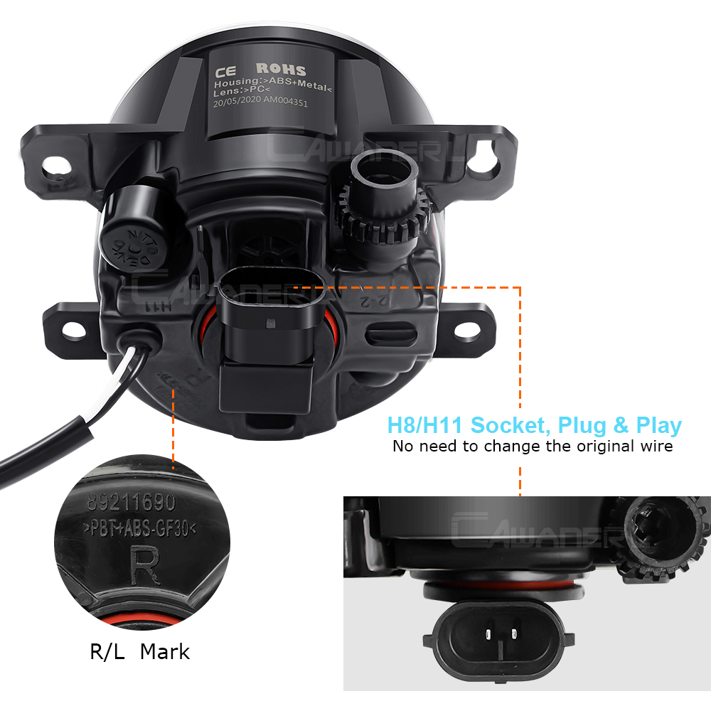 2 X 30W H11 LED Fog Light Ange - огляд і ціна Car Accessories For Road Trip