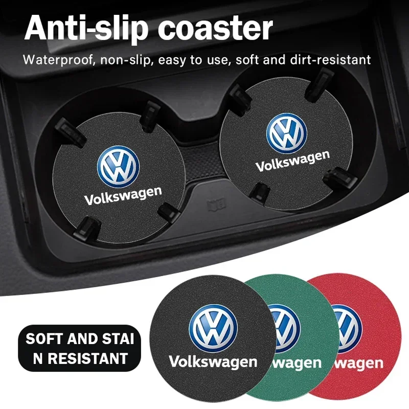 2Pcs Car Water Cup Mat Suede N - огляд і ціна Car Accessories Logo