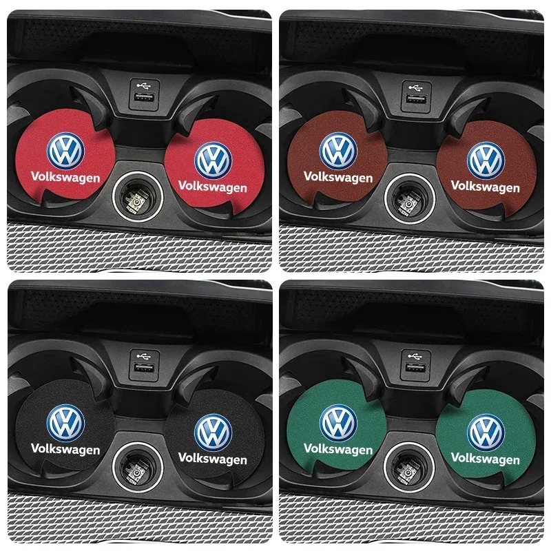 2Pcs Car Water Cup Mat Suede N - огляд і ціна Car Accessories Logo