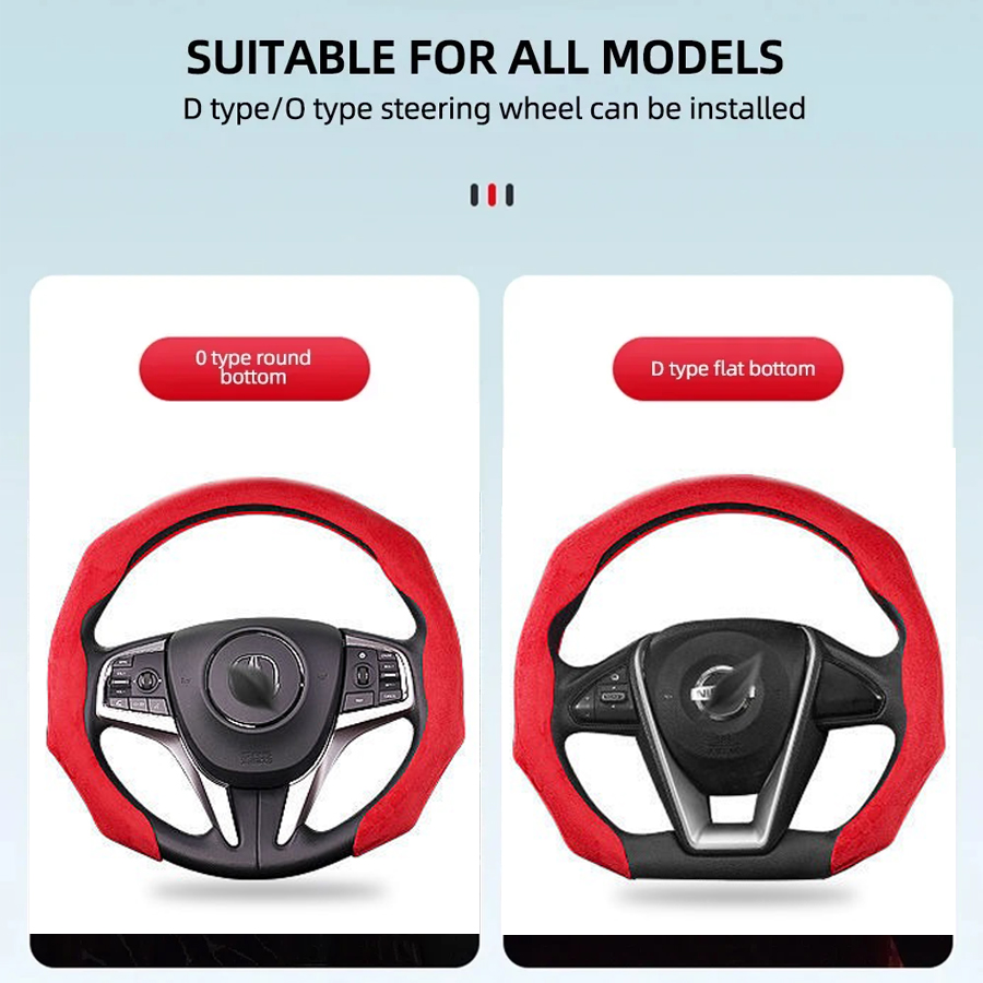 O/D Shaped Suede Steering Whee - огляд і ціна D.A.D Car Accessories