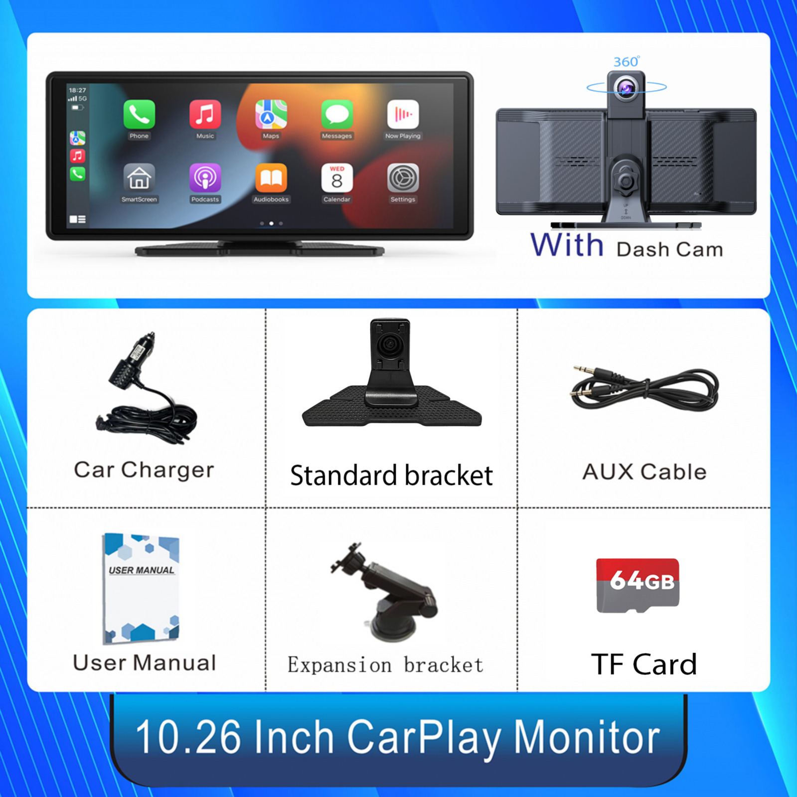 11.26 inch Android 14 Car DVR  - огляд і ціна Car Dash Cam