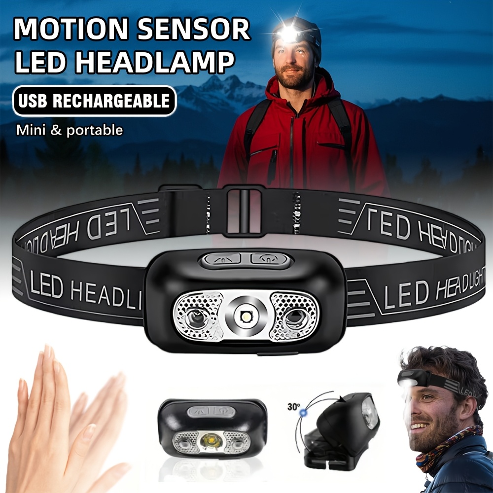 Motion Sensor Rechargeable Hea - огляд і ціна Led Headlight Bulbs