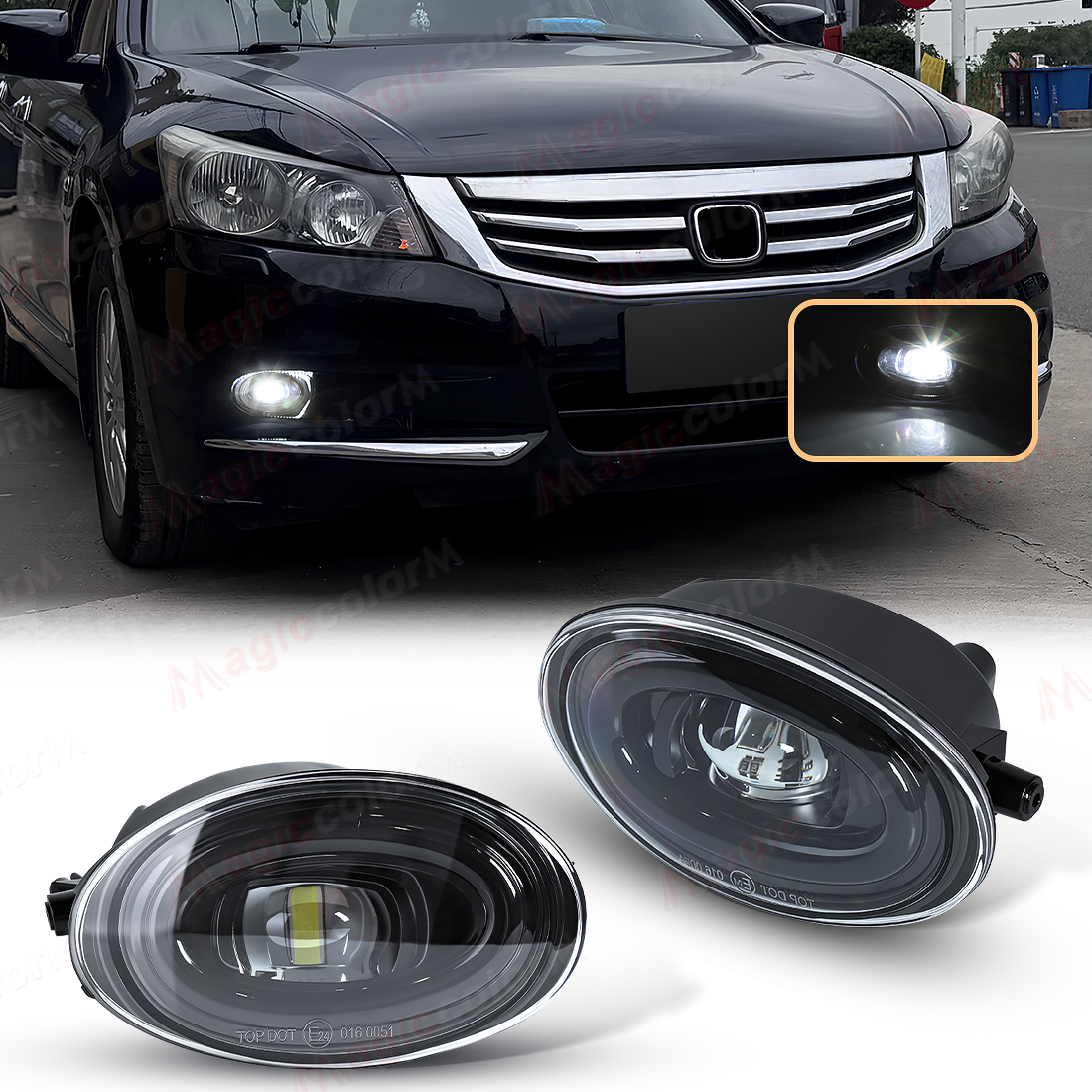 2PCS LED Fog Lamps For Honda A - огляд і ціна Car Accessories For Road Trip