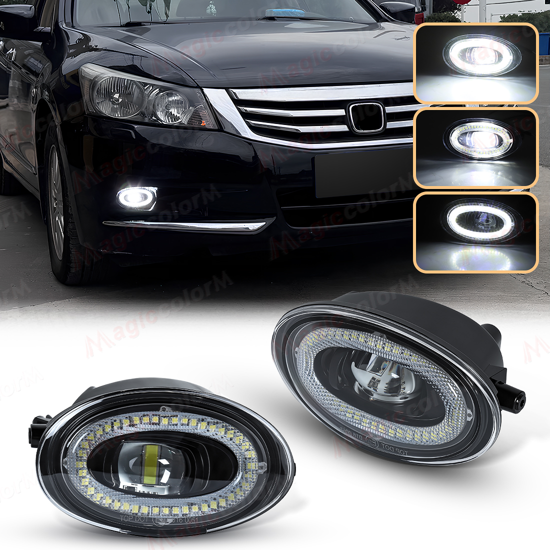 2PCS LED Fog Lamps For Honda A - огляд і ціна Car Accessories For Road Trip