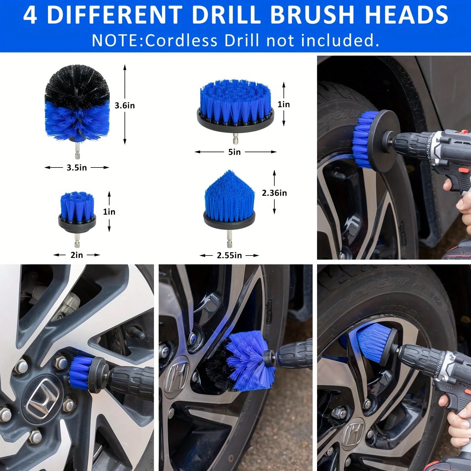 Car Detailing Brush Set, Car D - огляд і ціна Car Detailing Brush