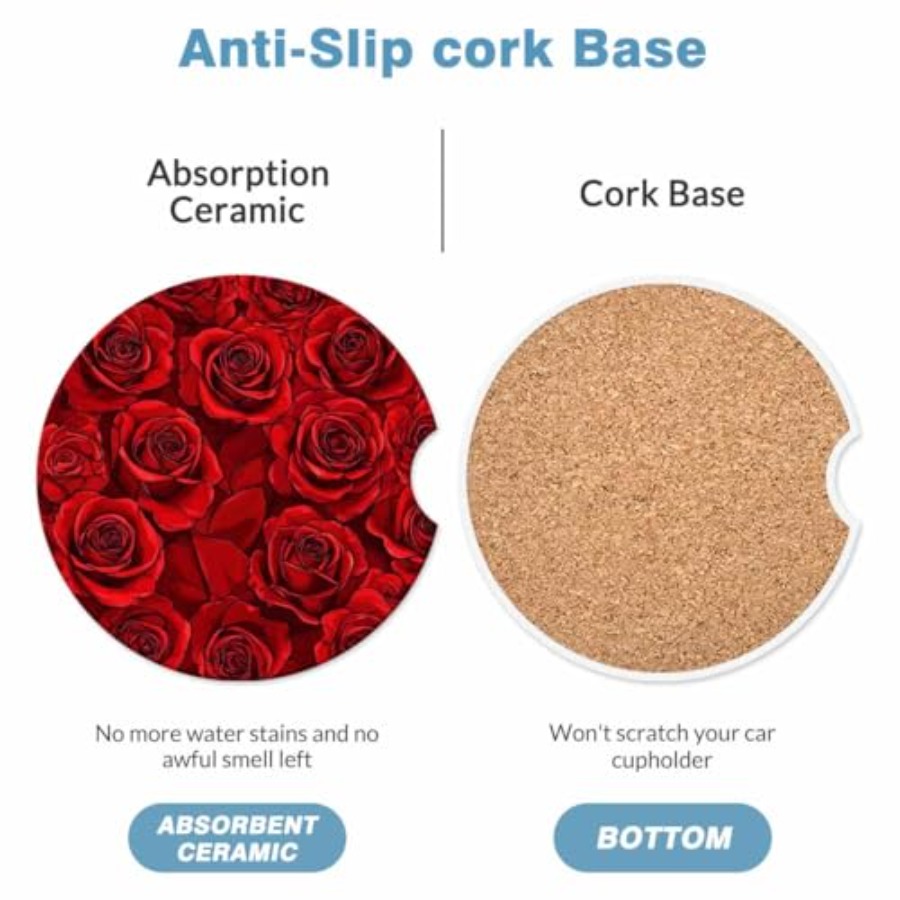 2 Pack Car Cup Holder Coaster  - огляд і ціна Car Accessories Cork