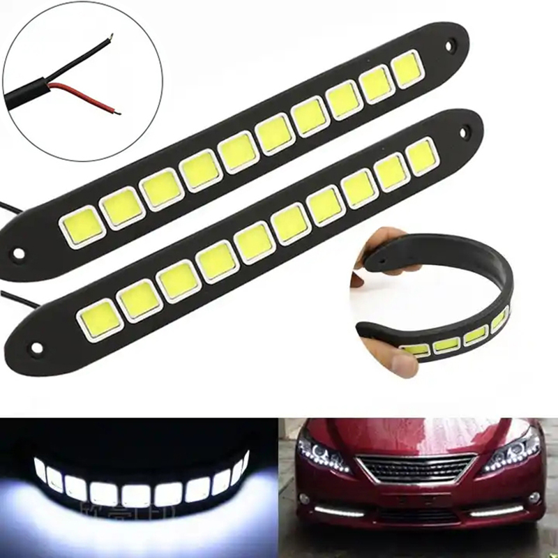1/2pcs DRL COB Car LED Daytime - огляд і ціна Car Accessories For Road Trip