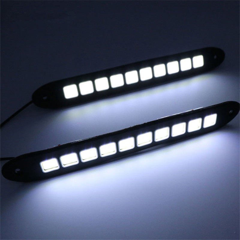 1/2pcs DRL COB Car LED Daytime - огляд і ціна Car Accessories For Road Trip