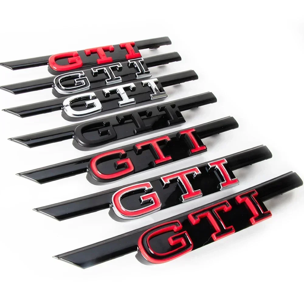 1pc Black/Red 3D ABS GTI lette - огляд і ціна Car Accessories Logo