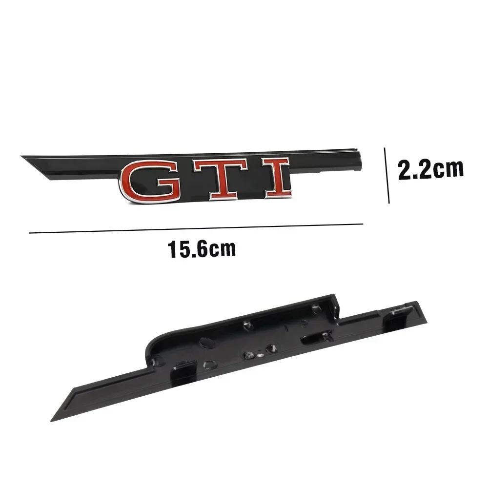 1pc Black/Red 3D ABS GTI lette - огляд і ціна Car Accessories Logo
