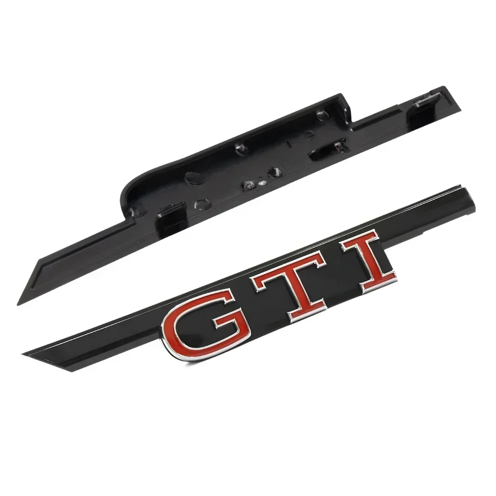 1pc Black/Red 3D ABS GTI lette - огляд і ціна Car Accessories Logo