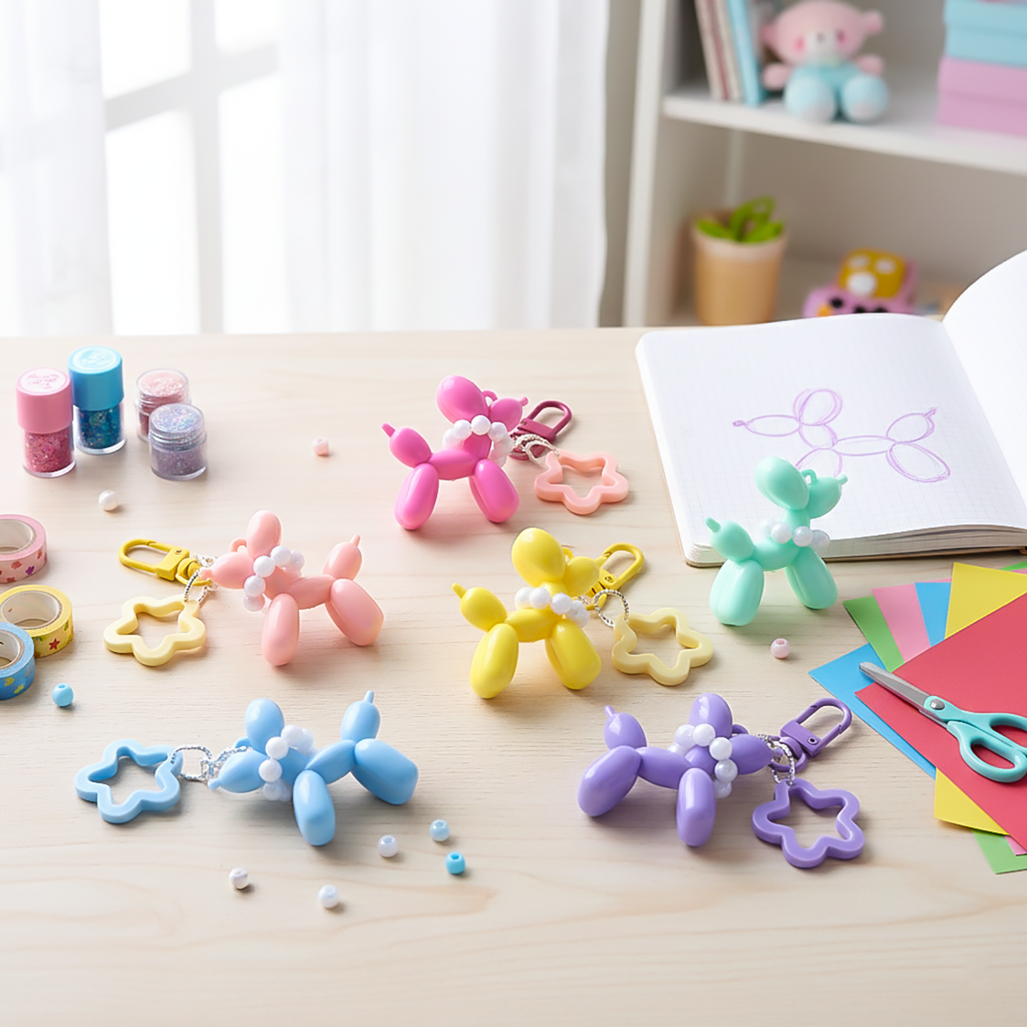 1pc Jelly Balloon Dog With Pea - огляд і ціна Car Accessories Girl