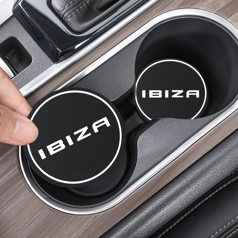 2Pcs Car Silica Gel Water Coas - огляд і ціна Car Accessories Logo