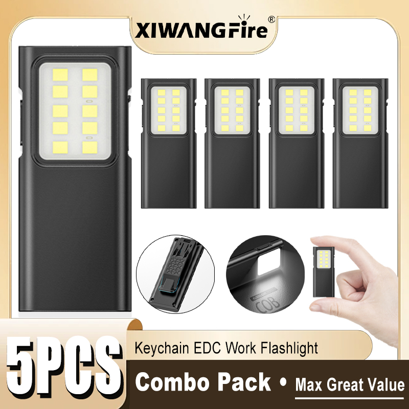1-5PCS Rechargeable EDC Flashl - огляд і ціна Led Headlight Bulbs